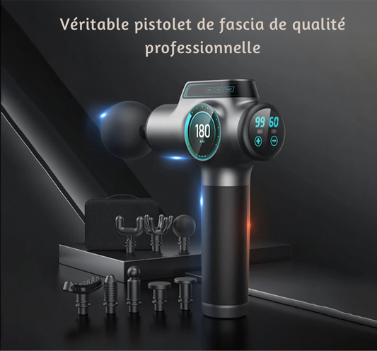 Pistolet de Massage Musculaire Écran LCD