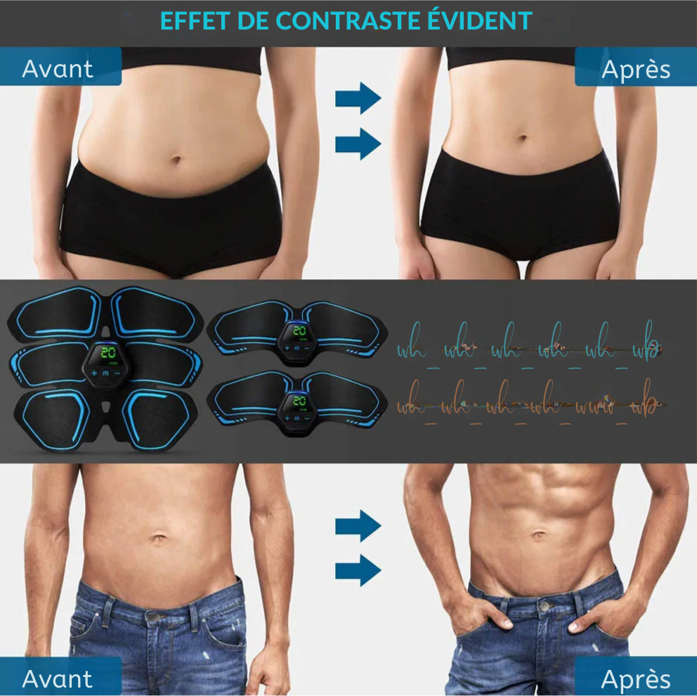 Ceinture d’entraîneur Stimulateur musculaire abdominal